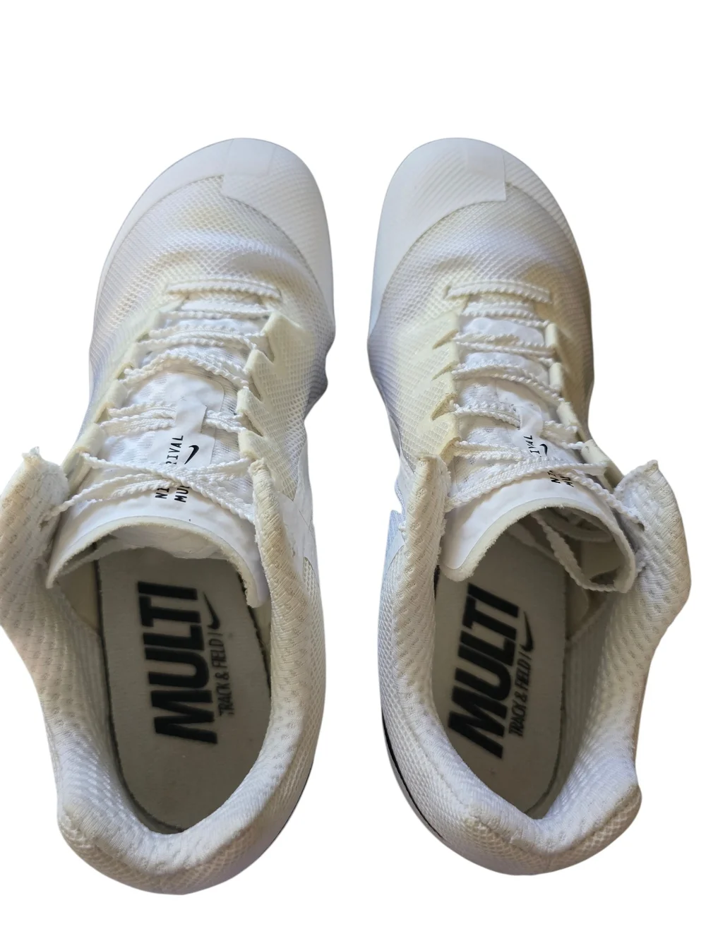 Nike Rival Milti Track & Field Men’s White Athletic Mesh Spike Sneakers Size 7